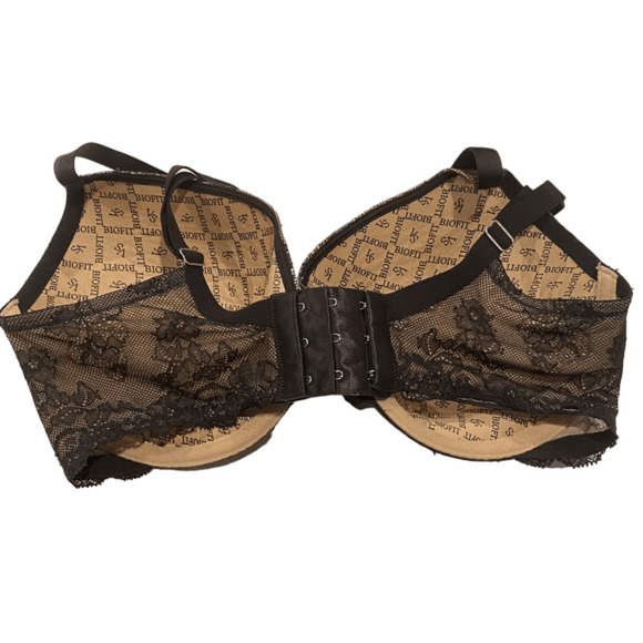 Victoria Secret Unlined Full Coverage Bra Black Lace 34DD - Picture 2 of 3